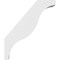 Ekena Millwork 5 1/2-in. W x 24-in. D x 28-in. H Funston Architectural Grade PVC Knee Brace BRCP055X24X28FST - alternate 3